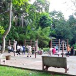 People exercising in a gym